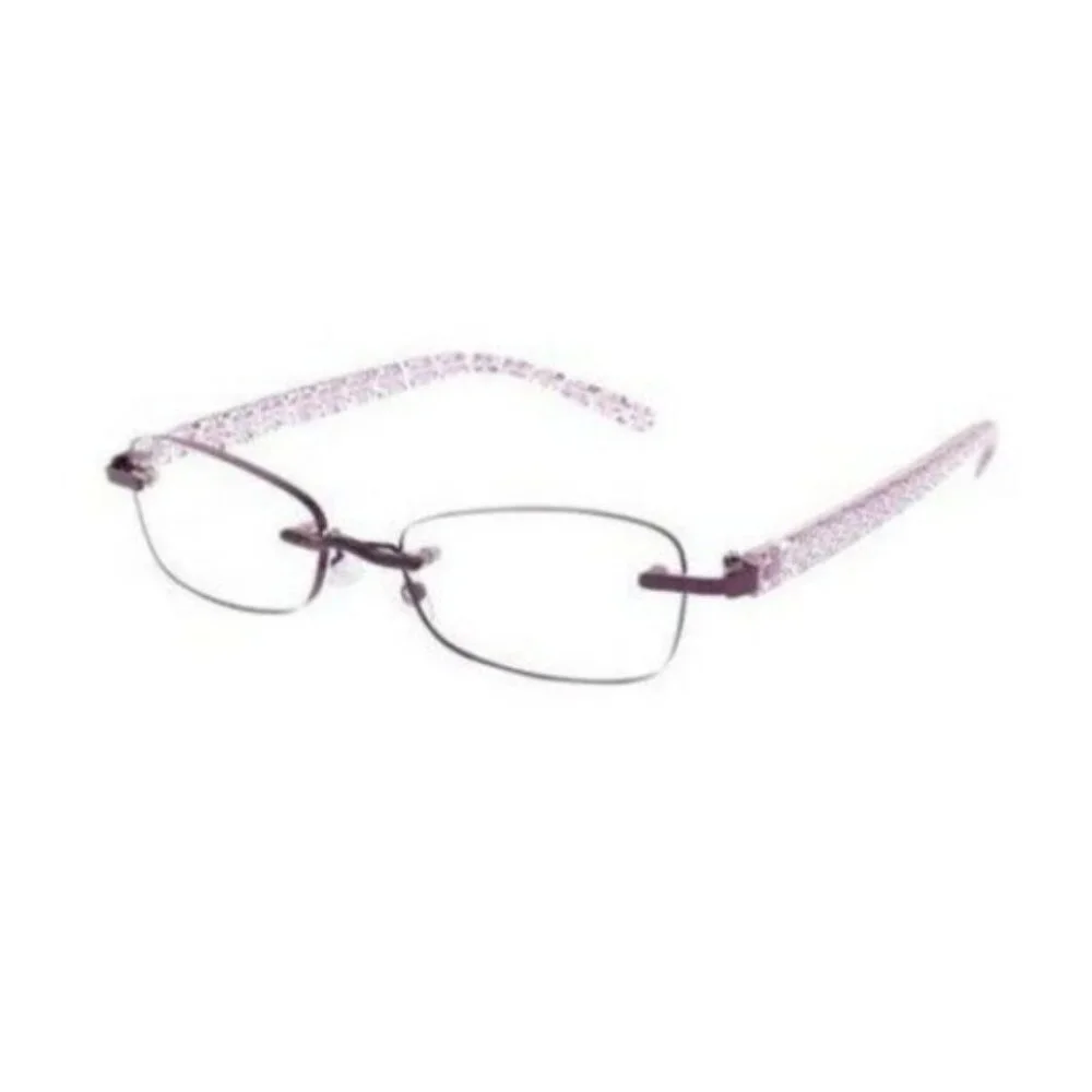 Magnivision Women's Rimless Readers Eye Glasses Daniella +1.25 Purple